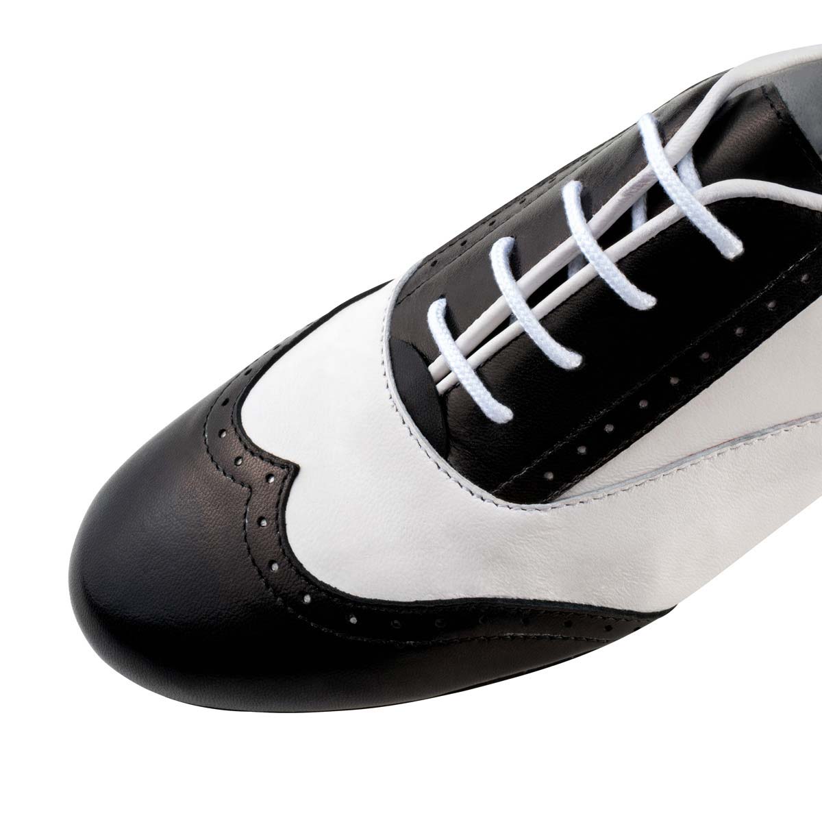 Black and white dance shoes women's sales