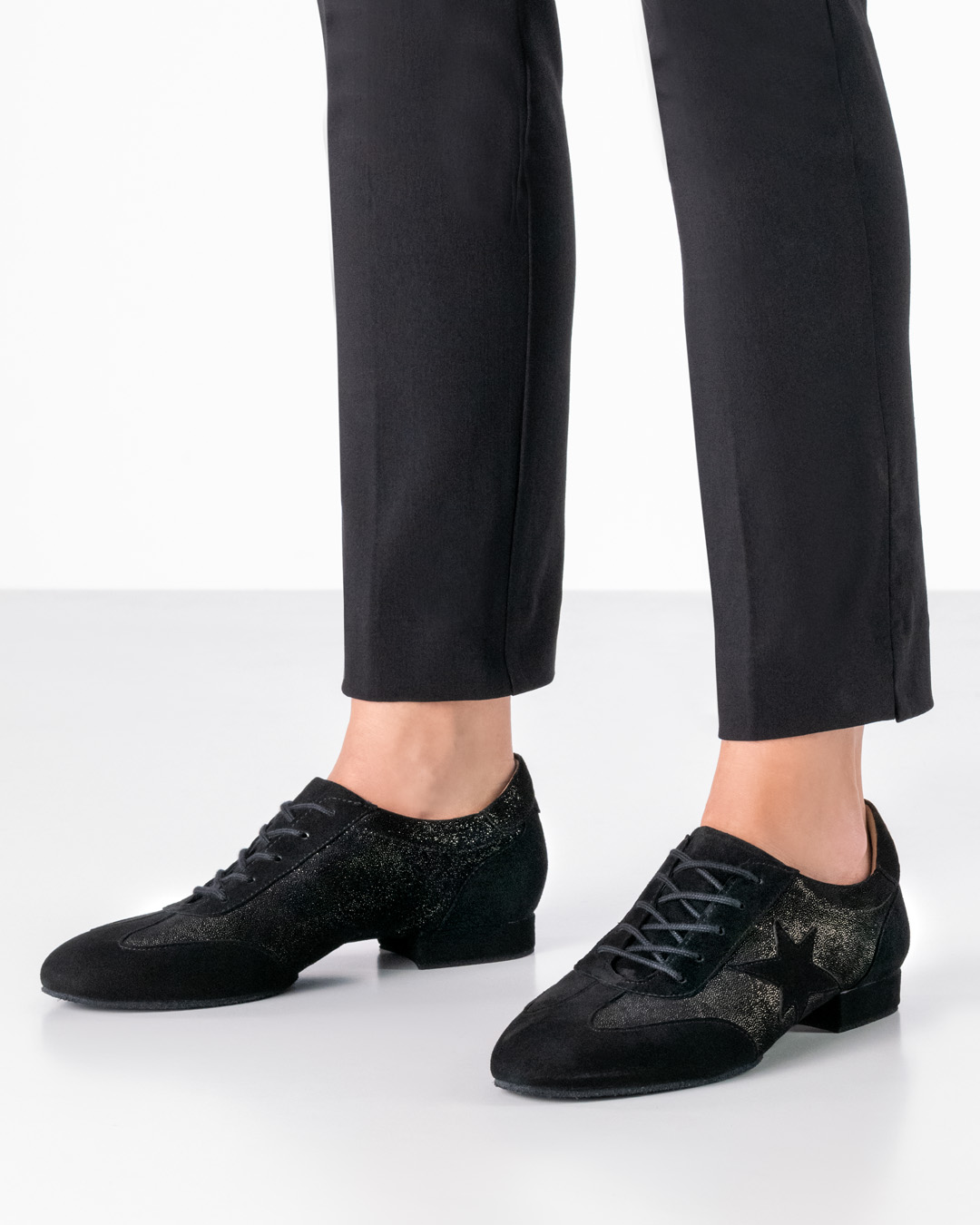 Black training dance shoe with split sole by Werner Kern