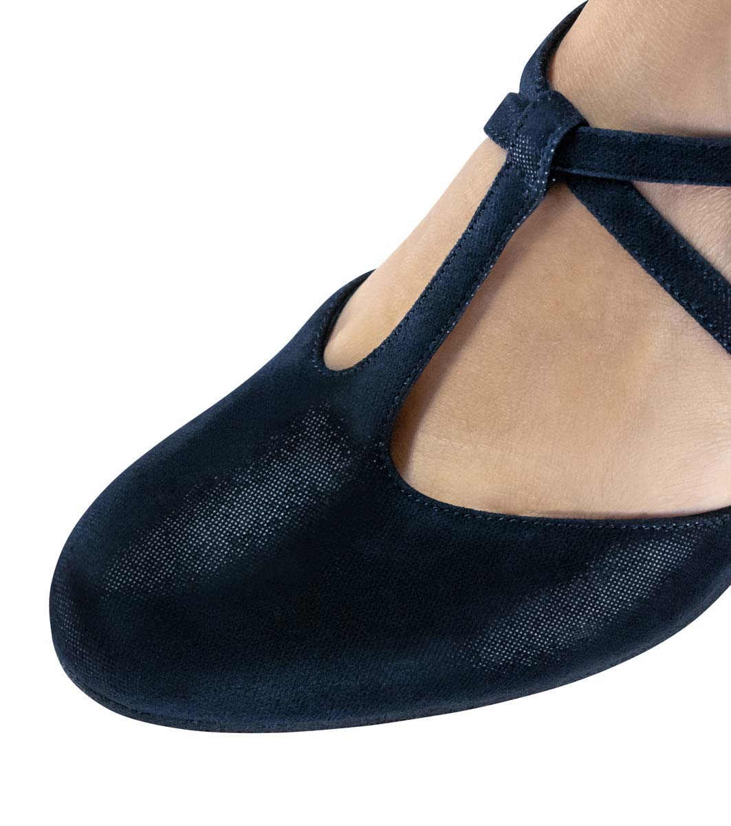 Jessie Werner Kern women's dance shoe photographed with foot as detail