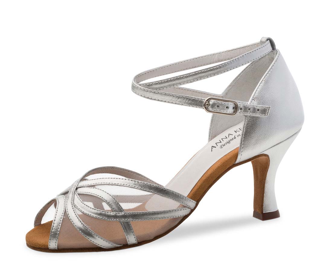 Adele Anna Kern Latin Women's Dance Shoe in silver