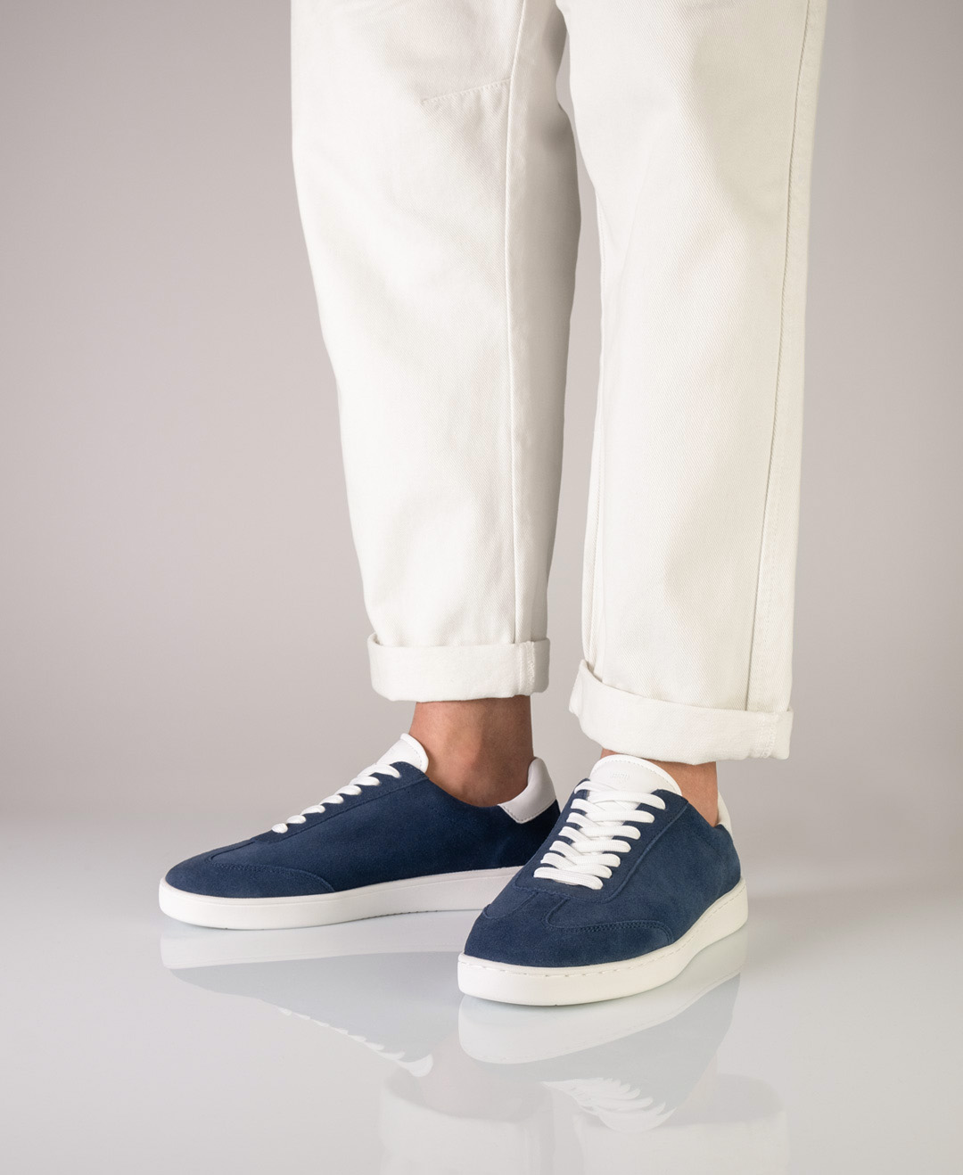 Dance sneaker 7405 for men with blue suede leather