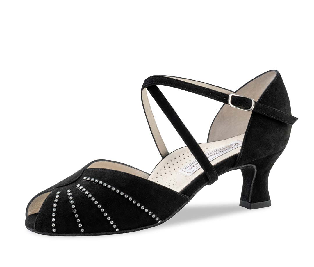 Sonia open Werner Kern ladies dance shoe with rhinestones