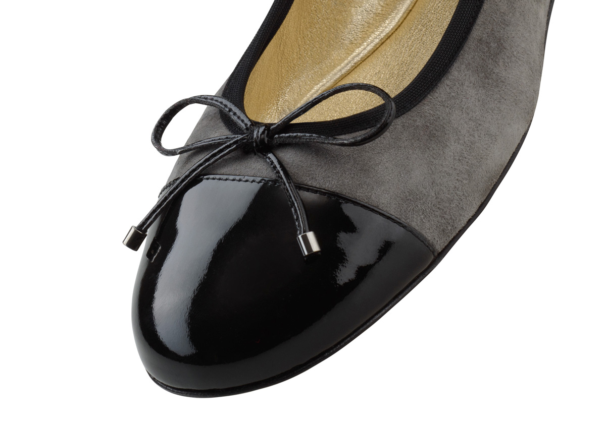 Ballerina Mila - Werner Kern Ballerinas Grey ballerina Mila from Werner Kern in fine suede