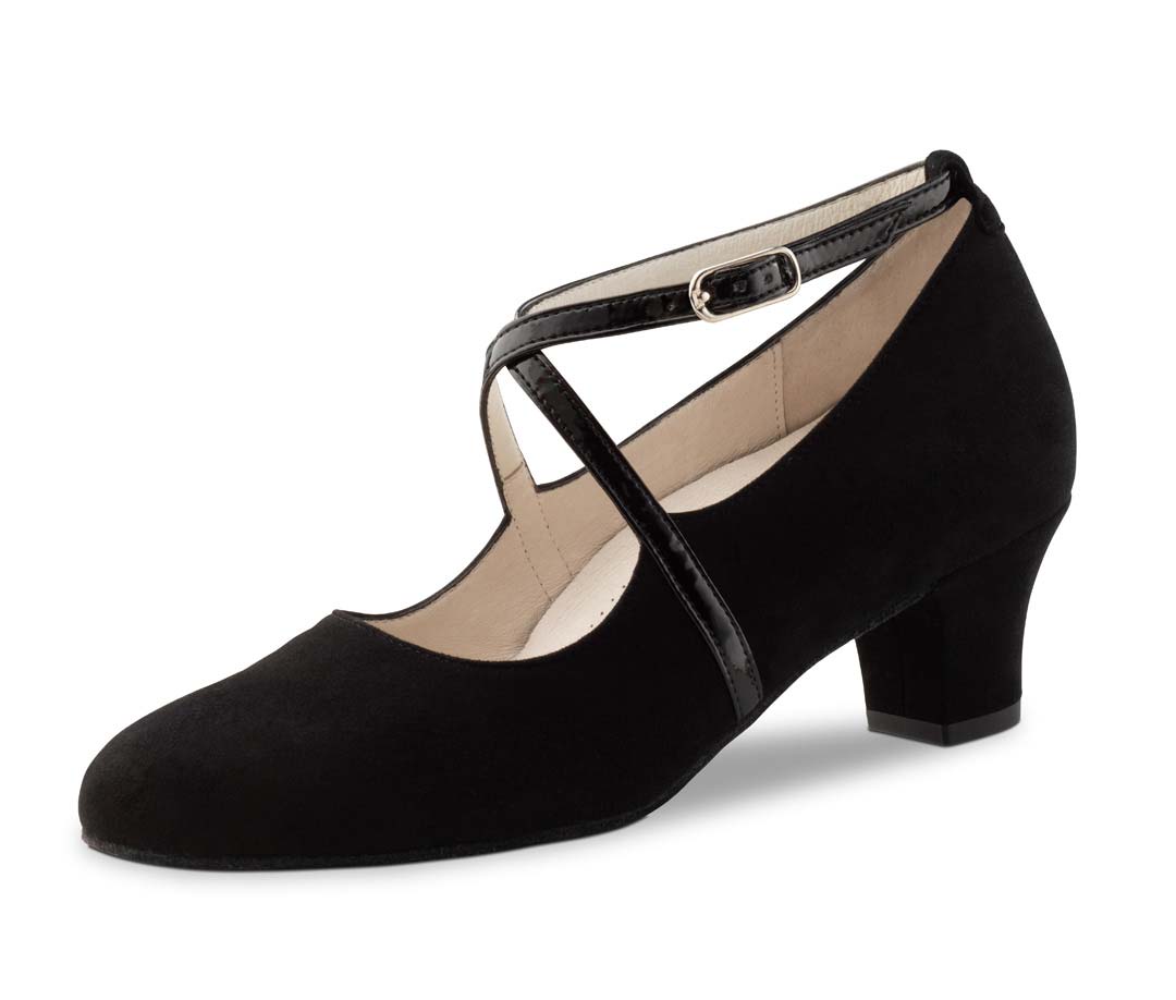 Tabea Closed Werner Kern Ladies' Dance Shoe with Black Instep Strap
