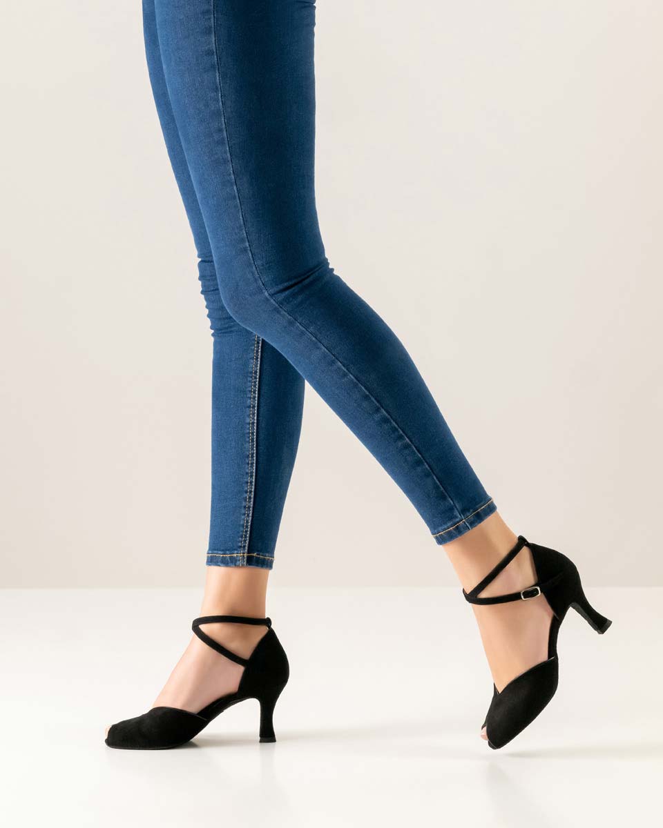 Salsa Women's Dance Shoe by Werner Kern with Blue Jeans