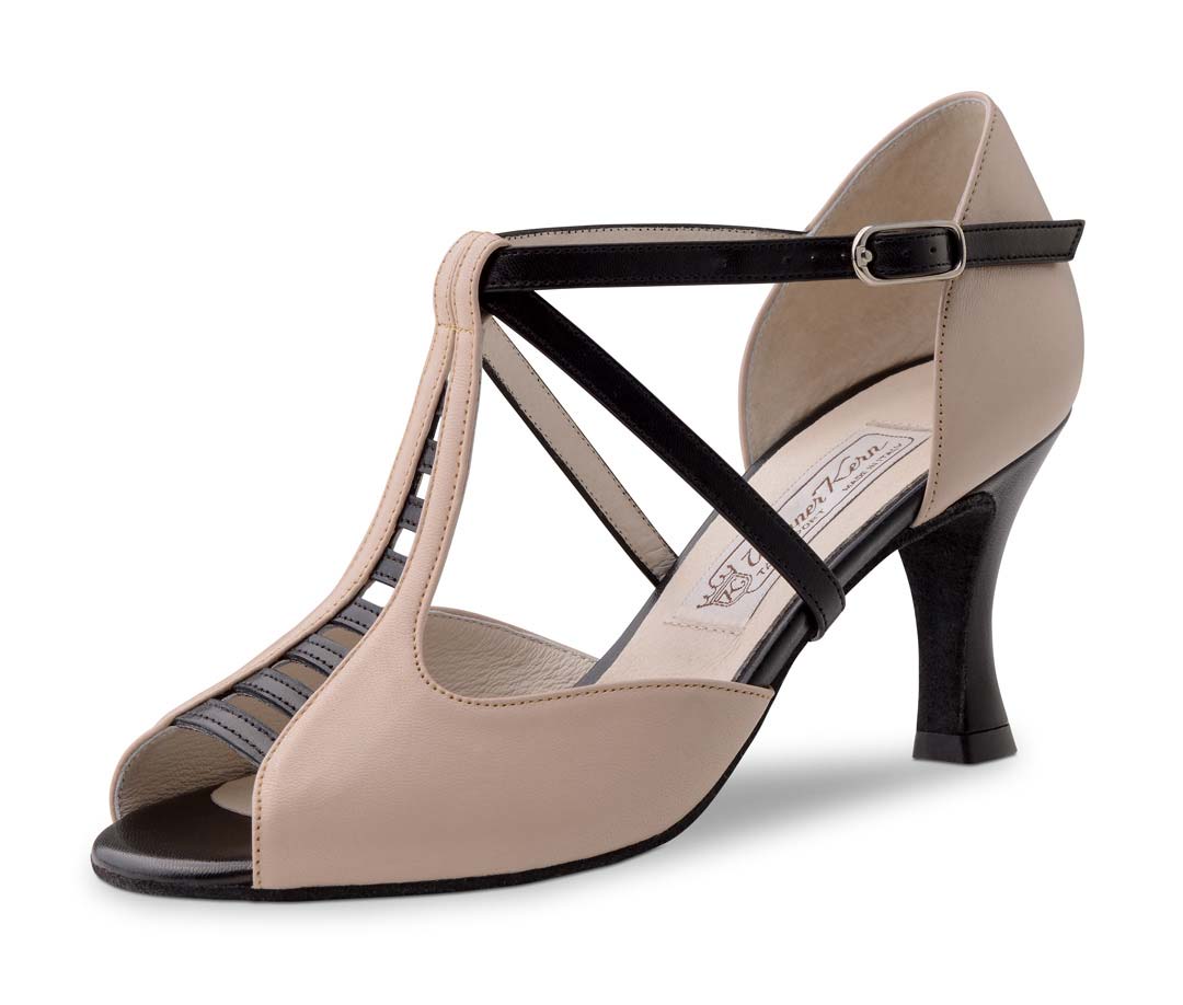 Holly beige coloured Salsa ladies dance shoe from Werner Kern