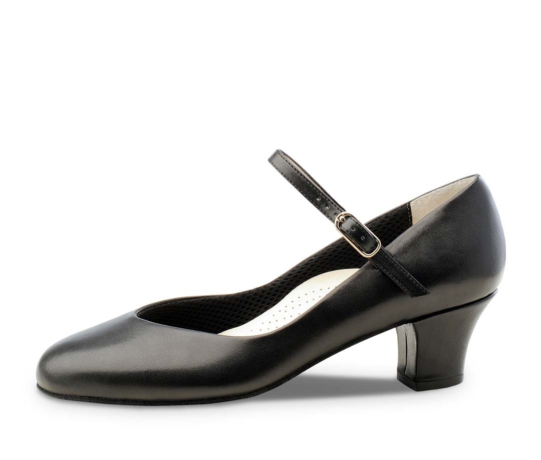 Gina Closed toe Werner Kern ladies dance shoe in nappa black