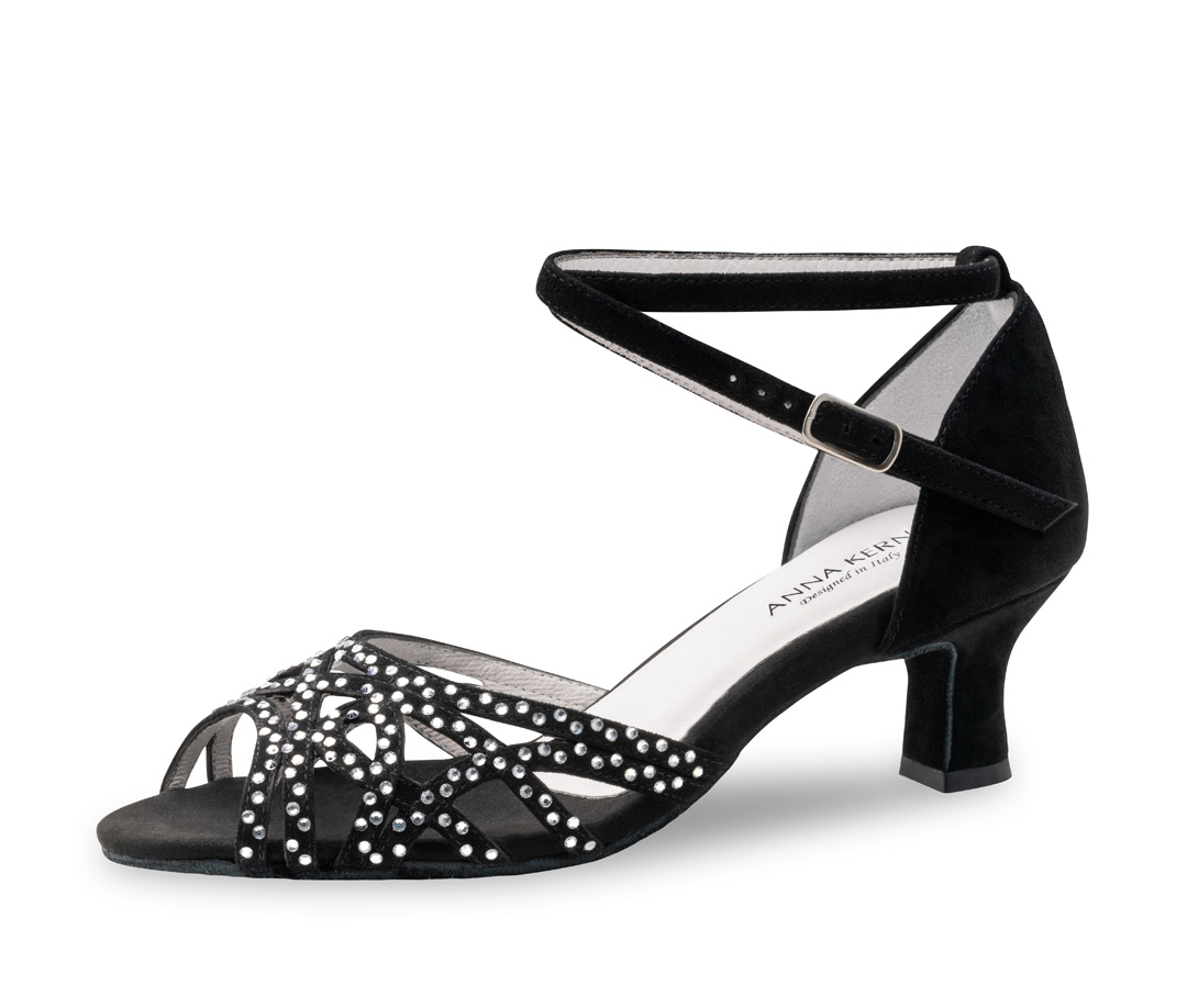 Dance shoe Clemence Ladies dance shoe Clemence with rhinestones and a 5 cm heel