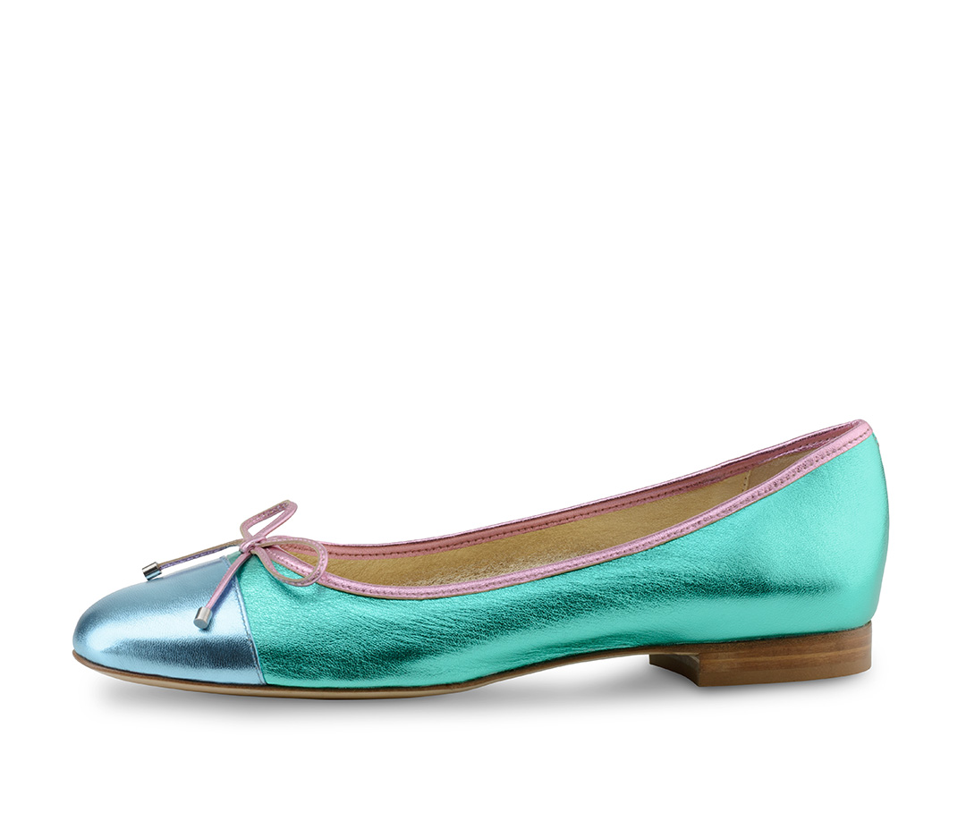 Ballerina Pina - Werner Kern Ballerinas These pastel-coloured ballerinas have been handmade near Florence from soft, non-slip laminated nappa leather.