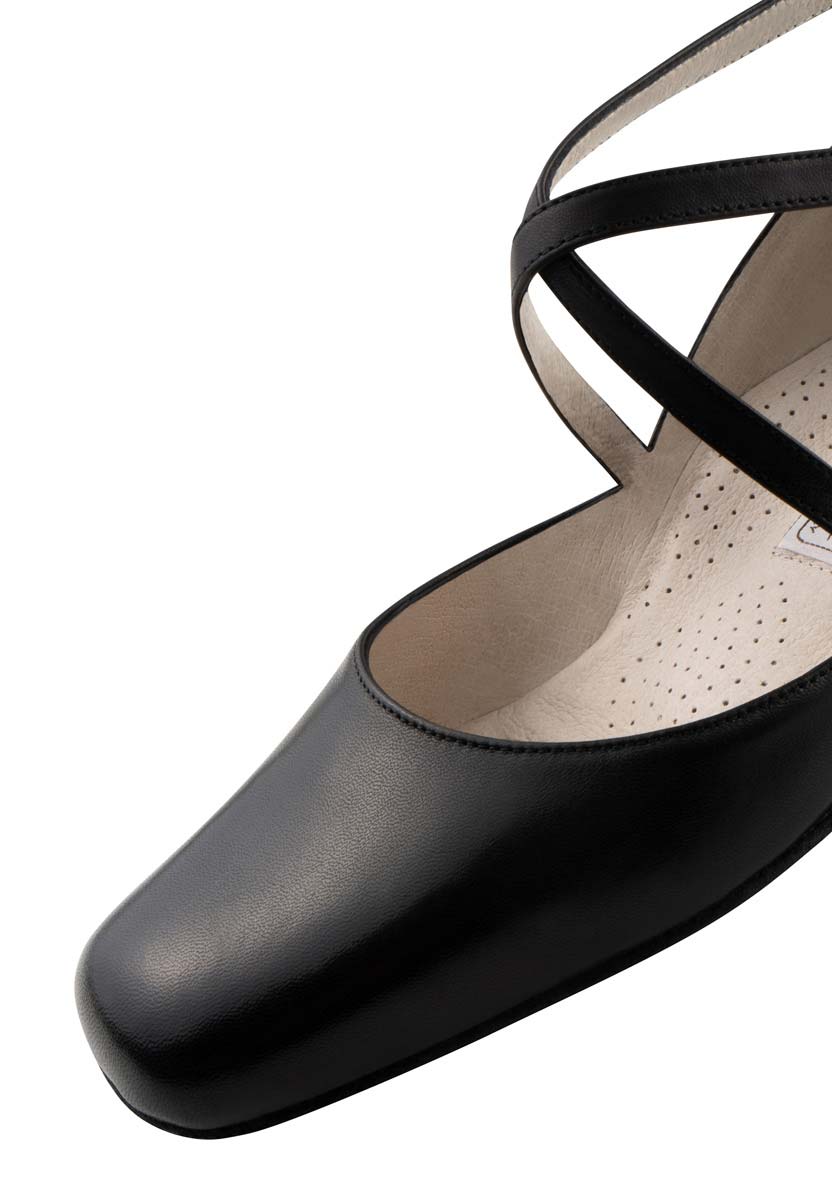 Marion black Werner Kern ladies' dance shoe with instep strap
