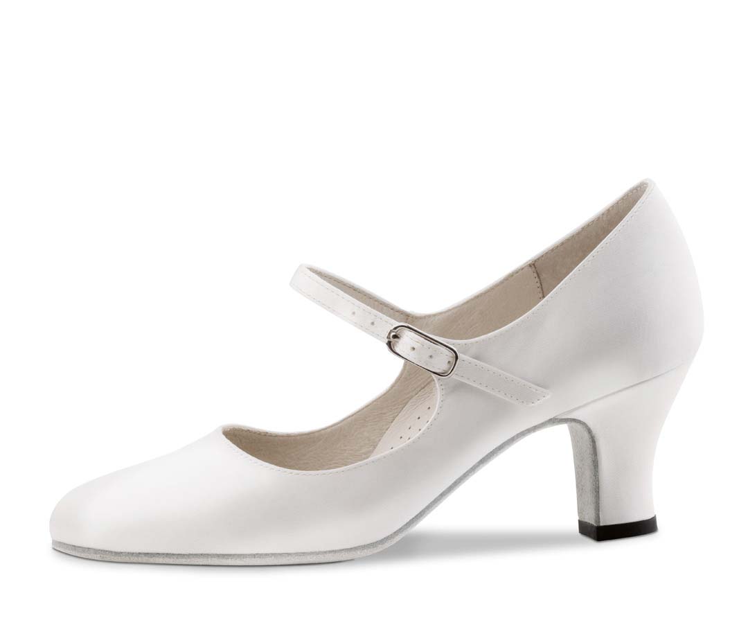 Ashley Werner Kern Bridal Pumps in Satin white