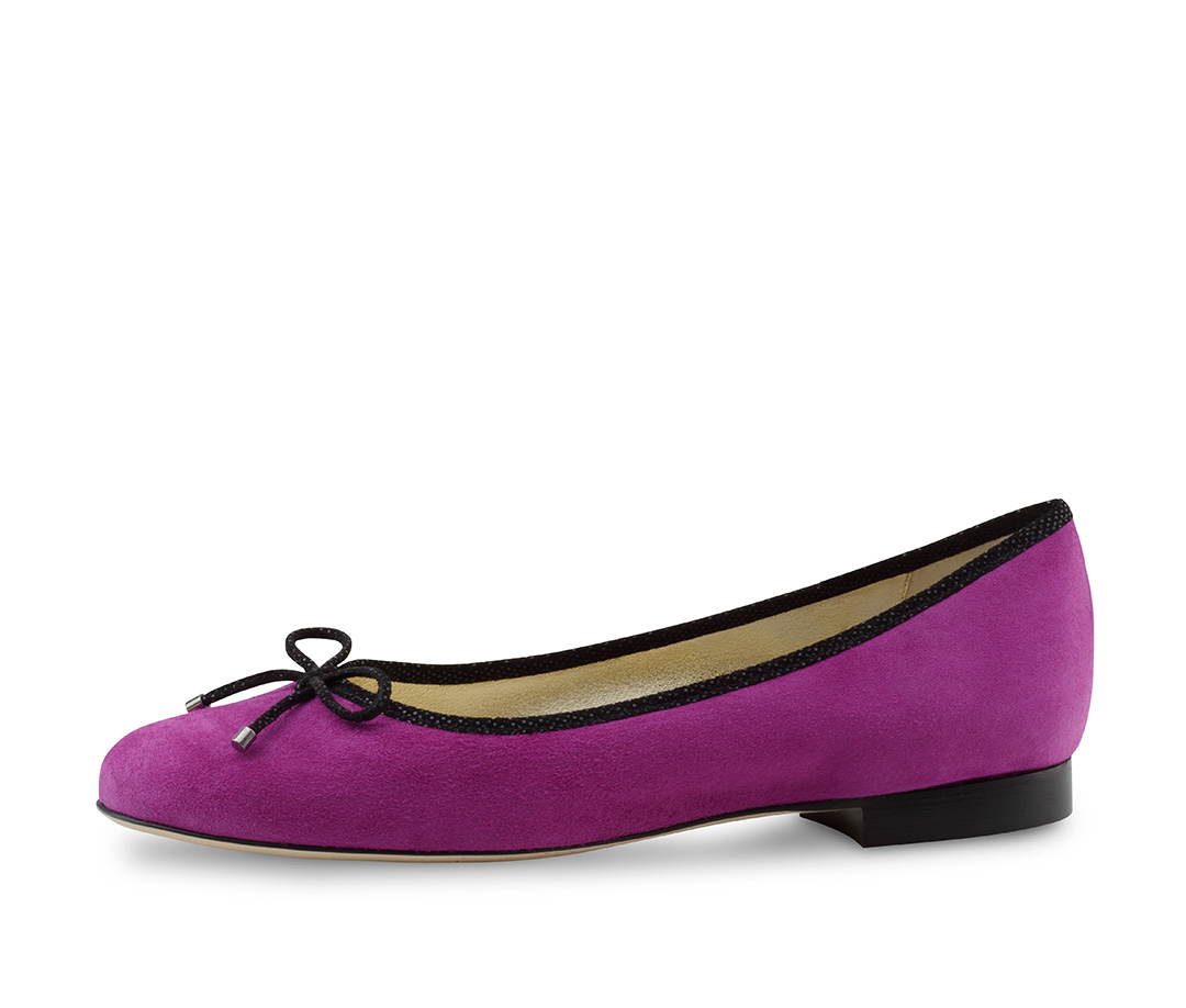 Ballerina Cassy - Werner Kern Ballerinas Ballerina made of glove-soft suede in colour purple