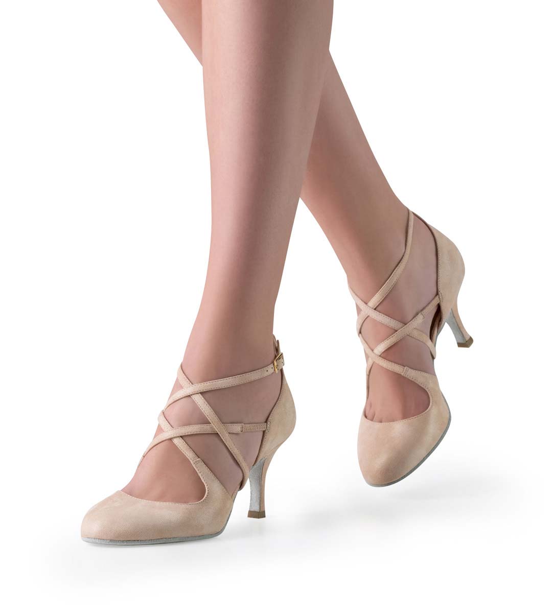 Valeria Nueva Epoca ladies' dance shoe closed with cross strap