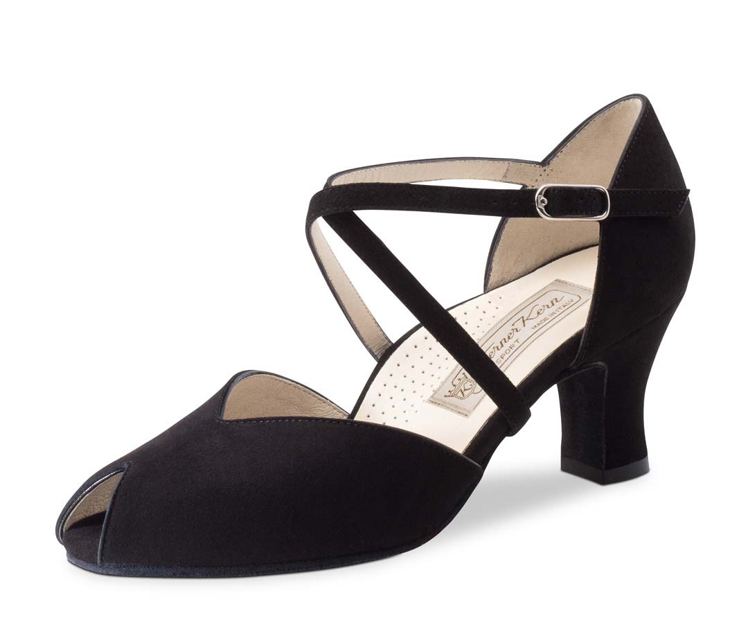 Fatima Women's dance shoe by Werner Kern with peep-toe opening