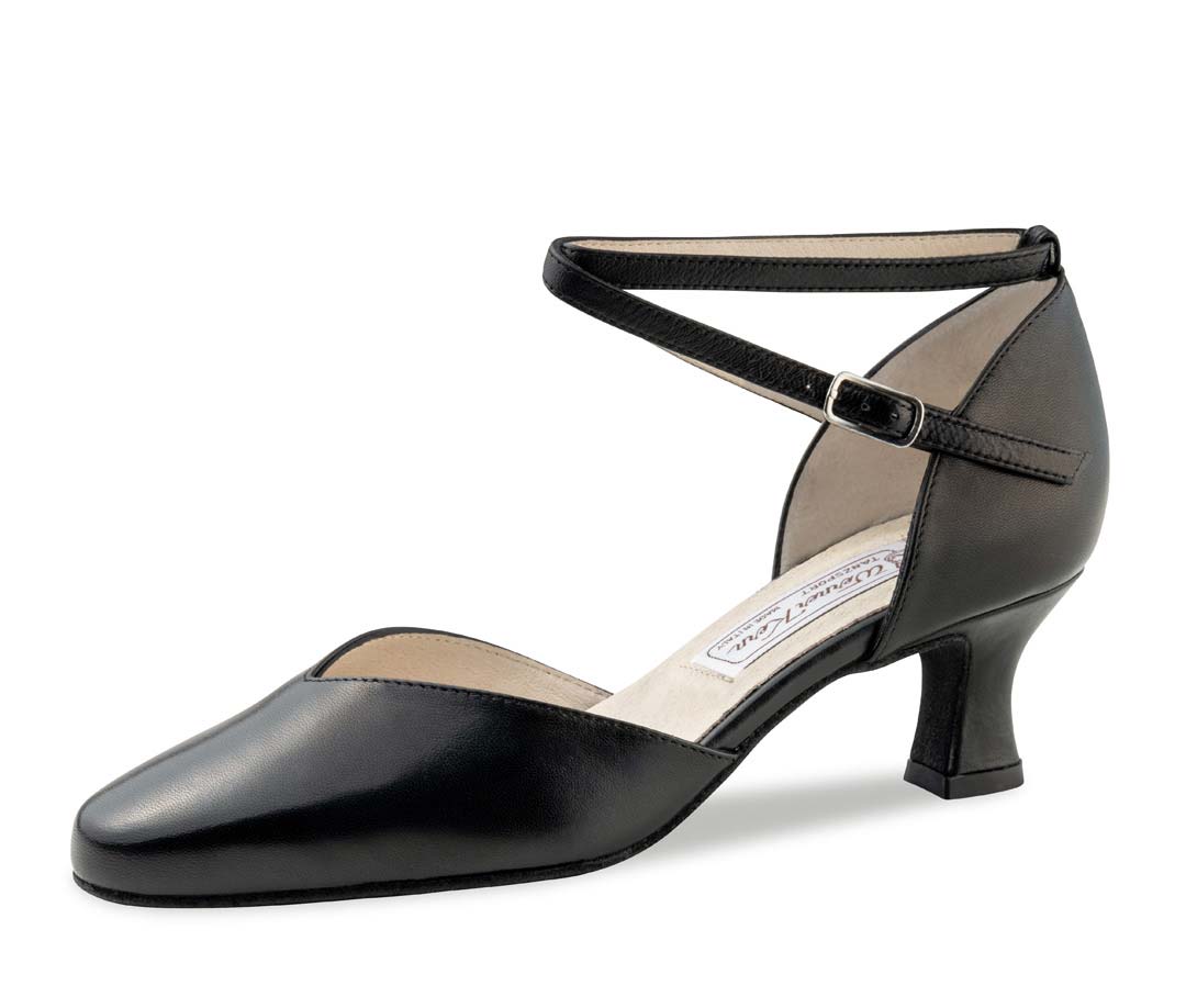 Betty closed Werner Kern ladies dance shoe in black leather