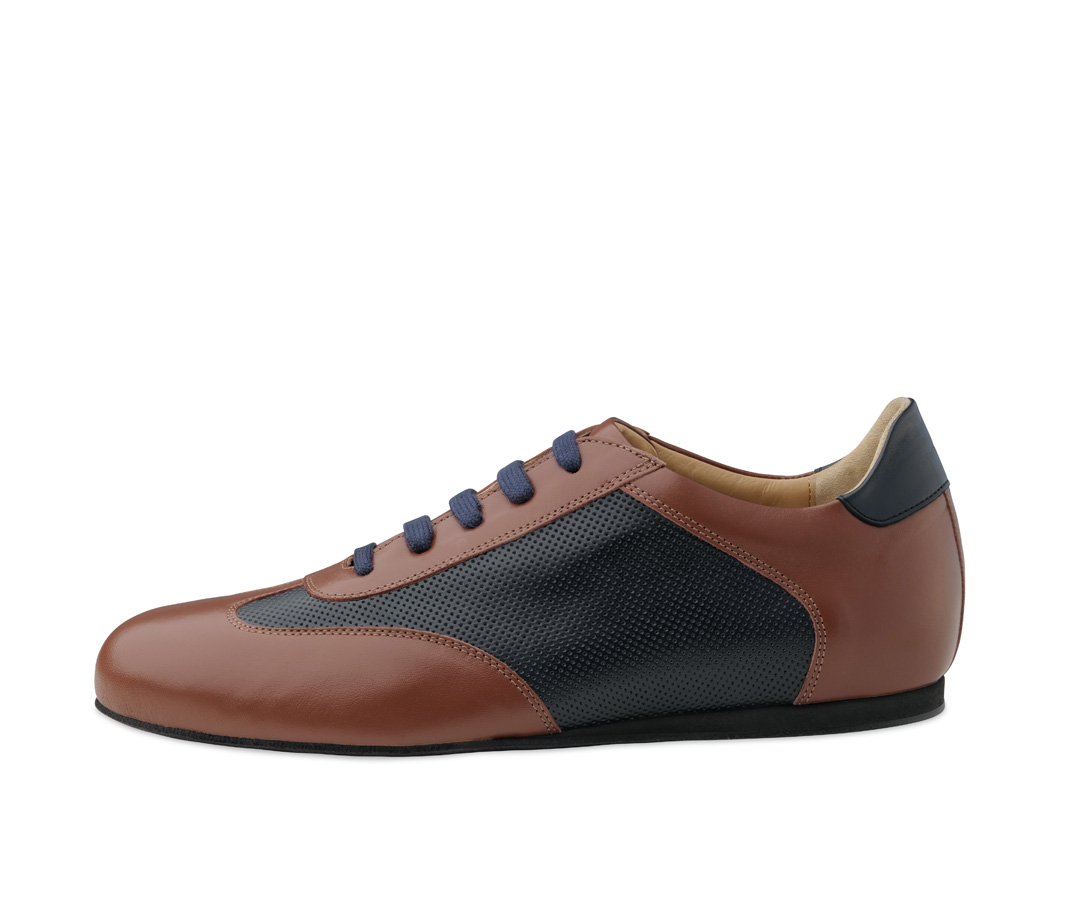 Positano Sporty men's dance shoe -Positano- made of fine nappa leather by Werner Kern with removable removable footbed and light micro heel.