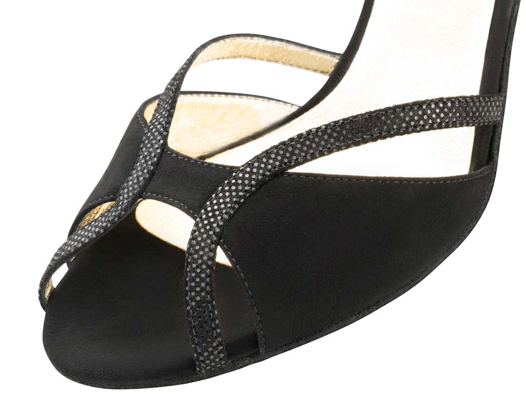 Shakira Nueva Epoca open front ladies dance shoe detail
