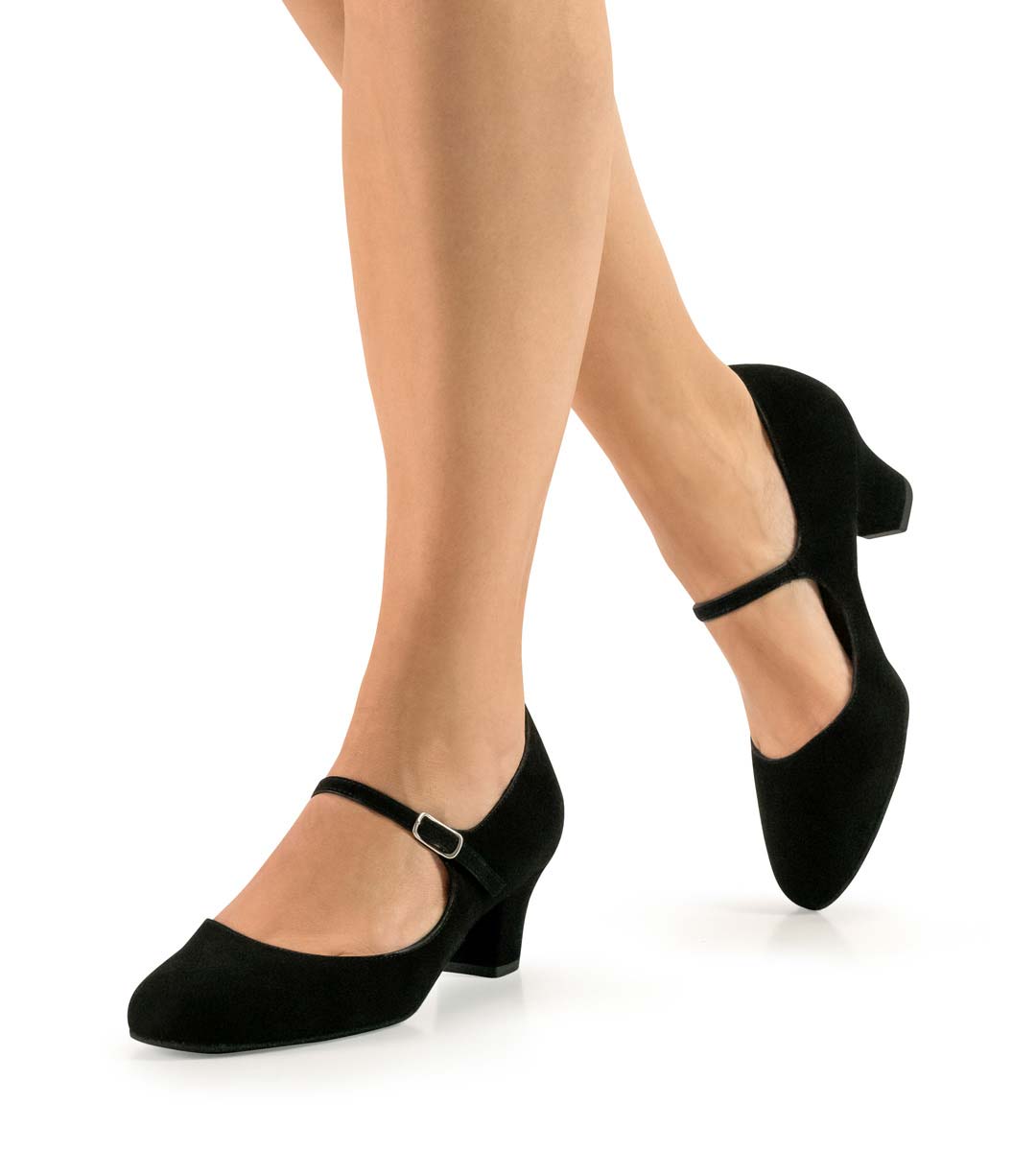 Ashley Werner Kern ladies' dance shoe in suede with 4.5 cm heel height