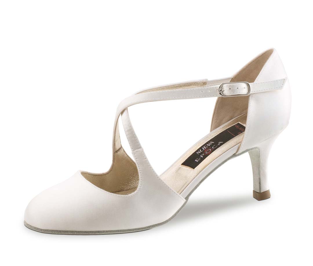 India Nueva Epoca bridal shoe in satin white
