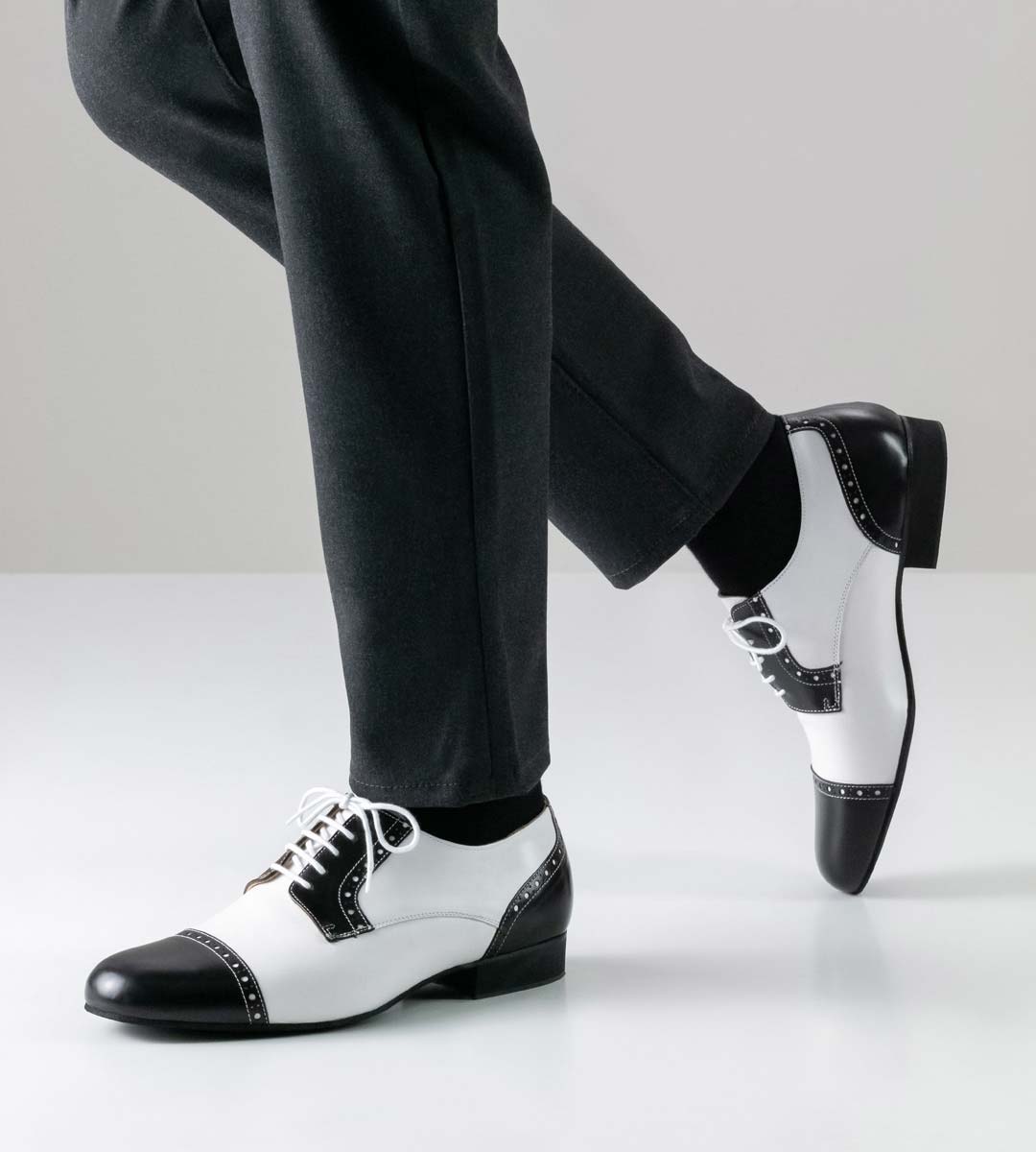 Bergamo two-tone men's dance shoe from Werner Kern in leather