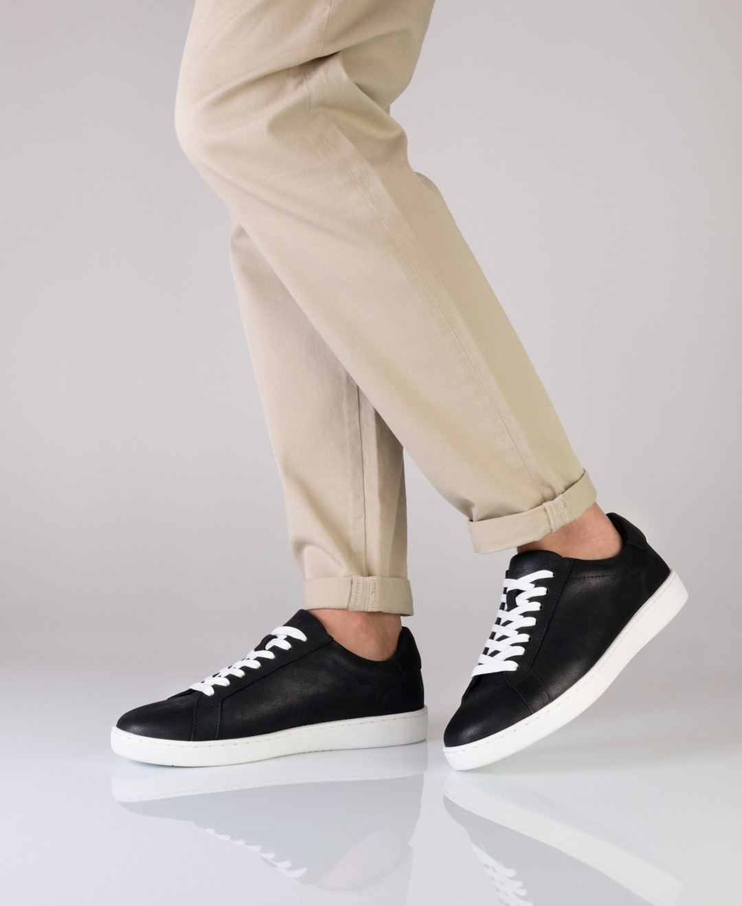 Suny dance sneaker 7410 in black nappa leather