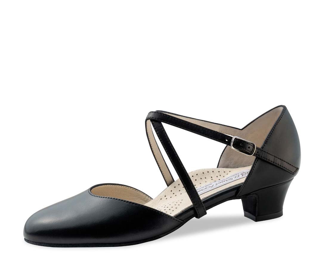 Felice Ladies dance shoe in nappa black by Werner Kern