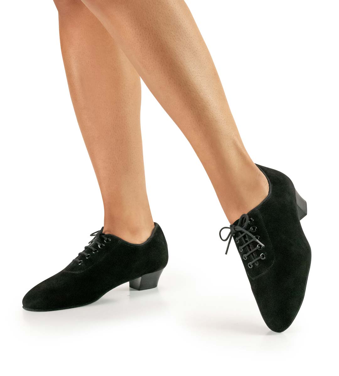 Training ladies dance shoe by Anna Kern in black velour