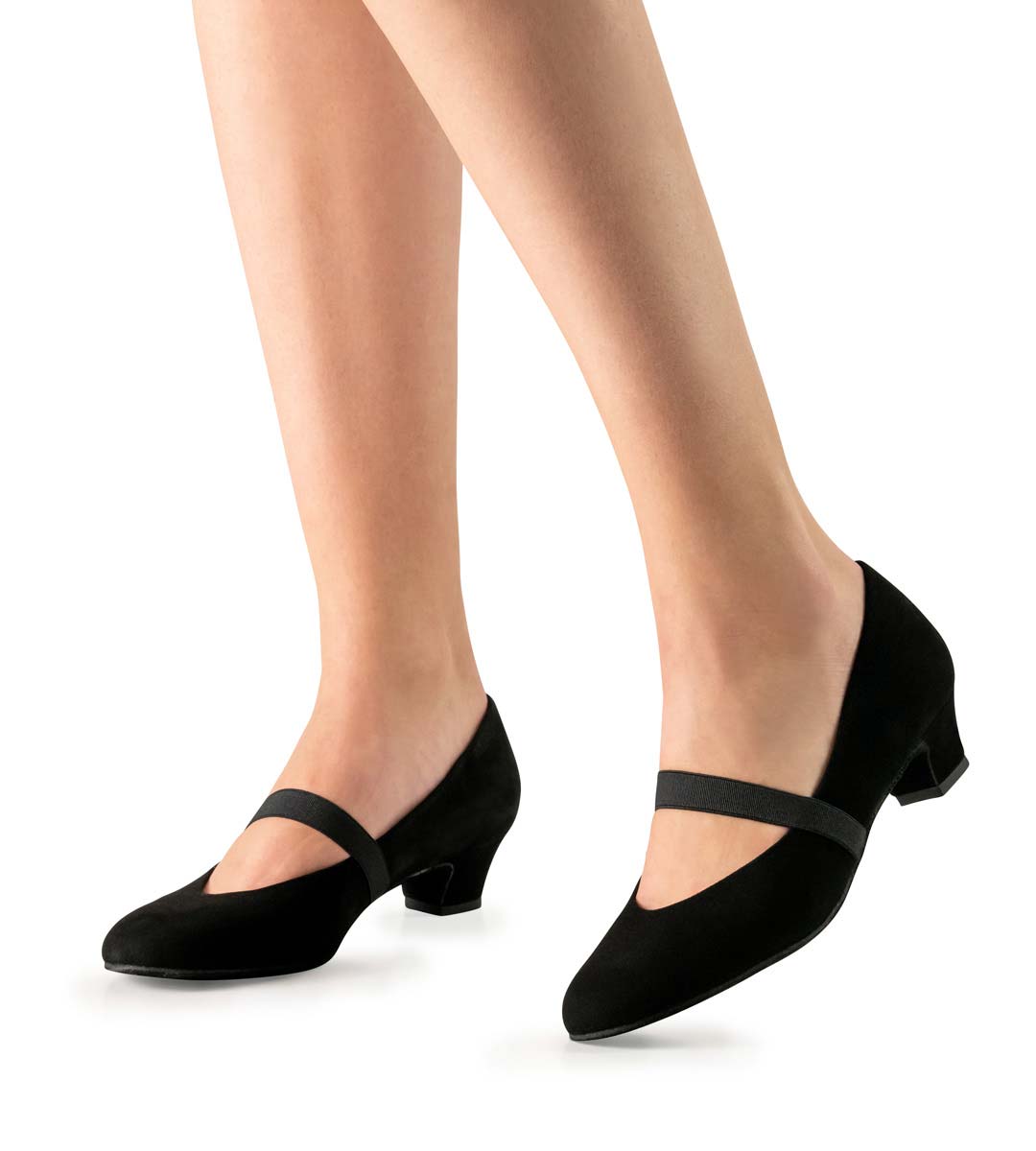 Daniela Werner Kern women's dance shoe with elastic in black