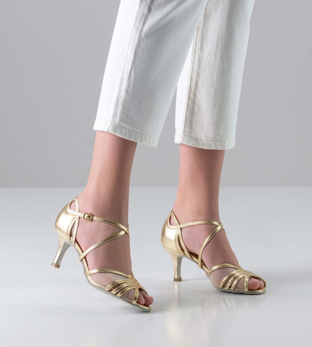 Sierra Ladies' dance shoe from Nueva Epoca for Salsa in transparent look
