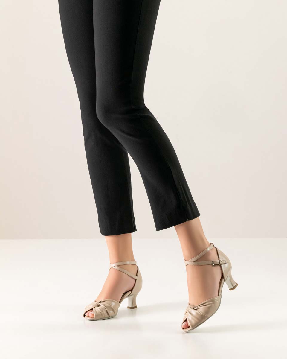 Ruth comfortable Werner Kern ladies dance shoe combined with black trousers