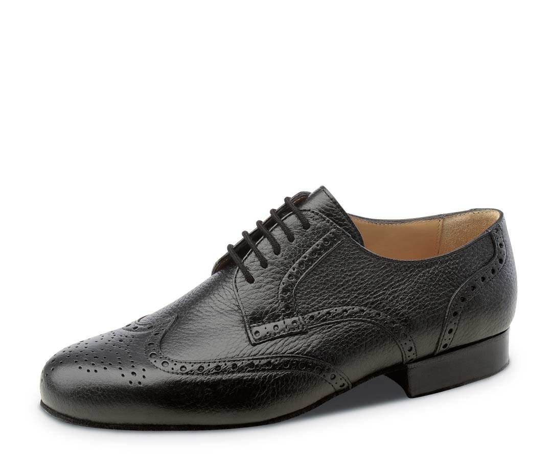 Bormio black men's dance shoe by Werner Kern for wide feet