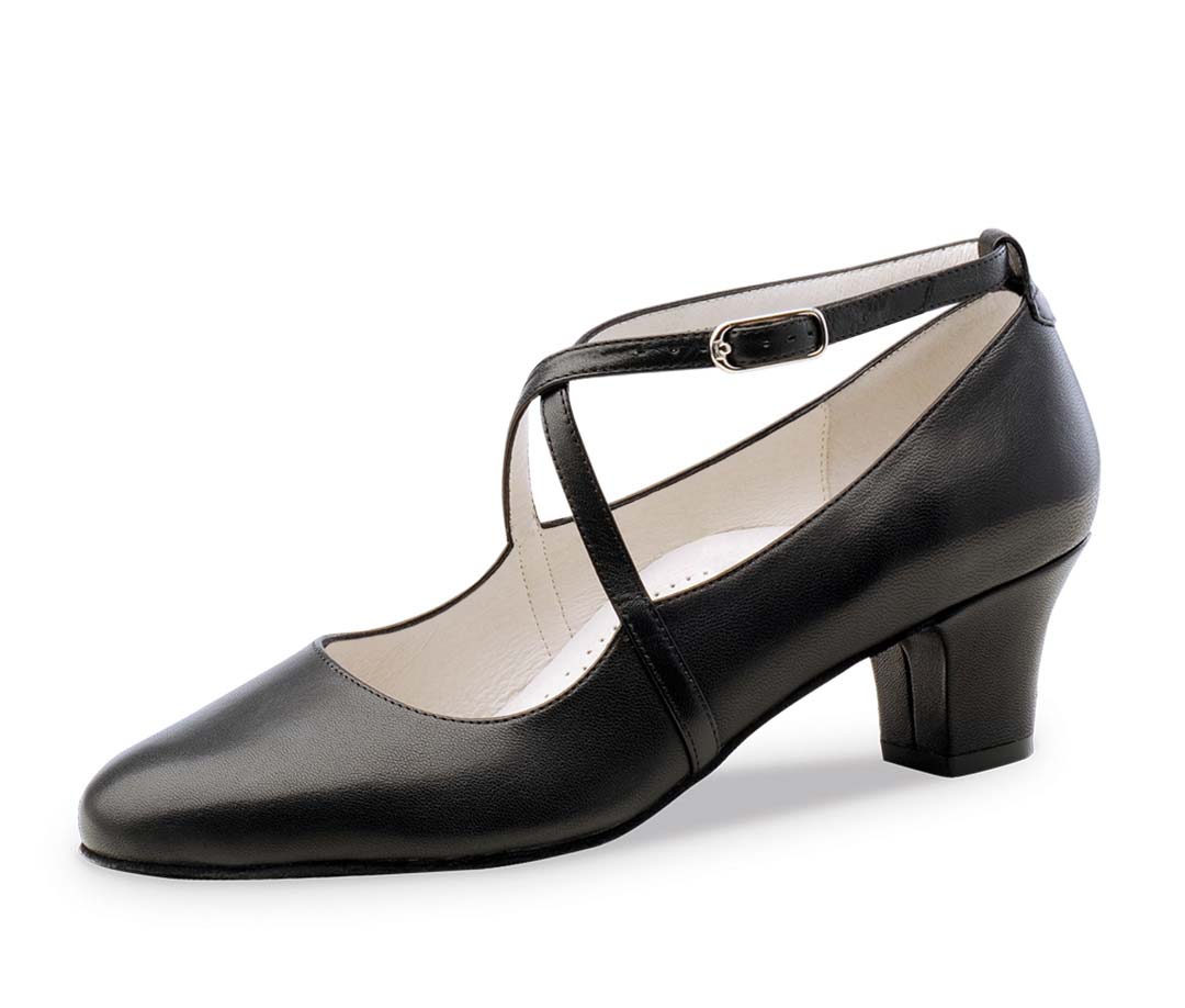 Sidney Werner Kern women's dance shoe in black smooth leather