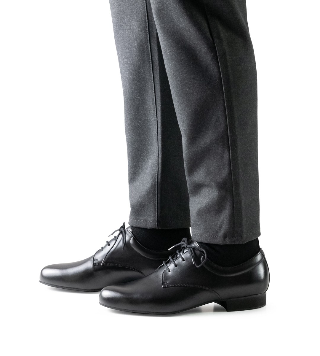 black trousers in combination with Werner Kern Kern men's dance shoe with padded edge