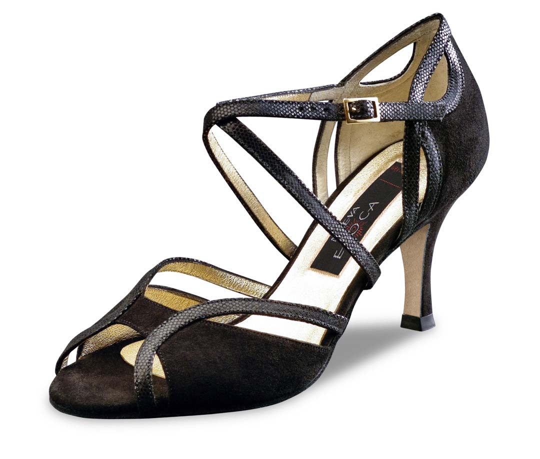 Shakira Nueva Epoca ladies' dance shoe with a heel height of 8 cm and with leather sole