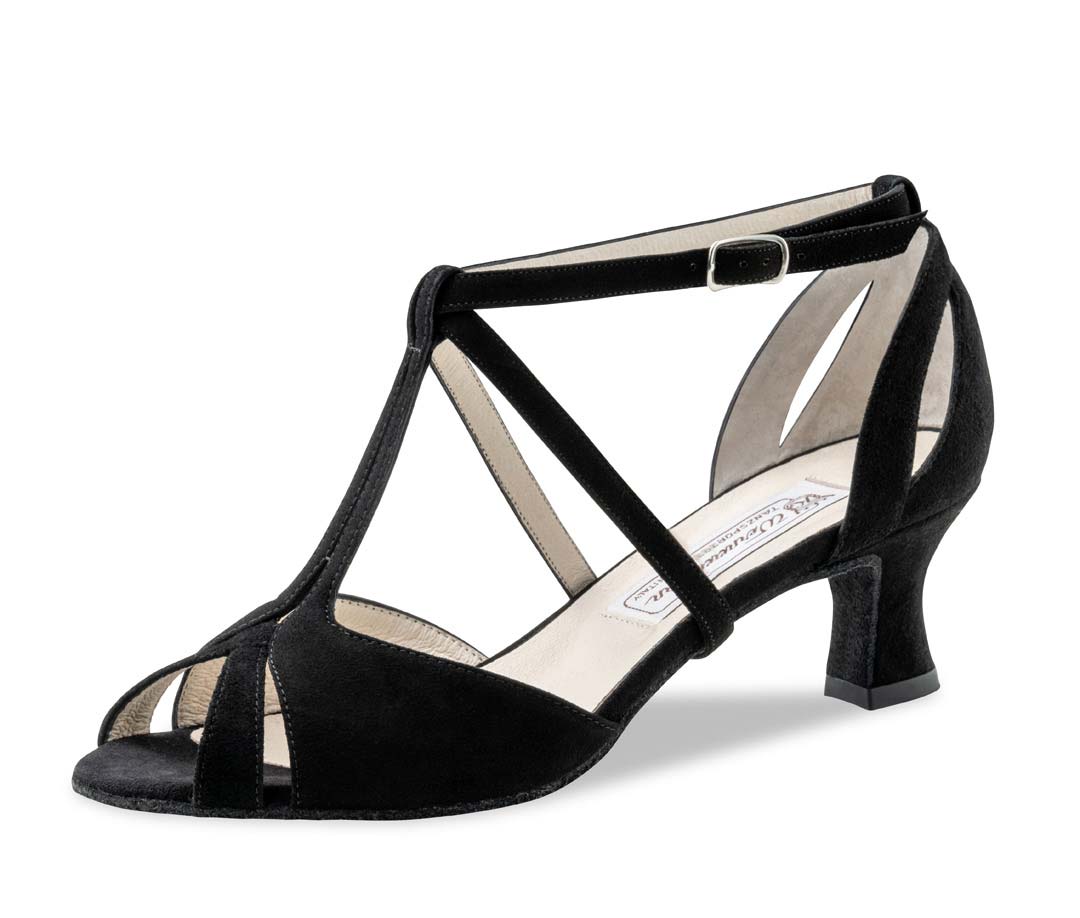 Francis open Salsa ladies dance shoe from Werner Kern in black
