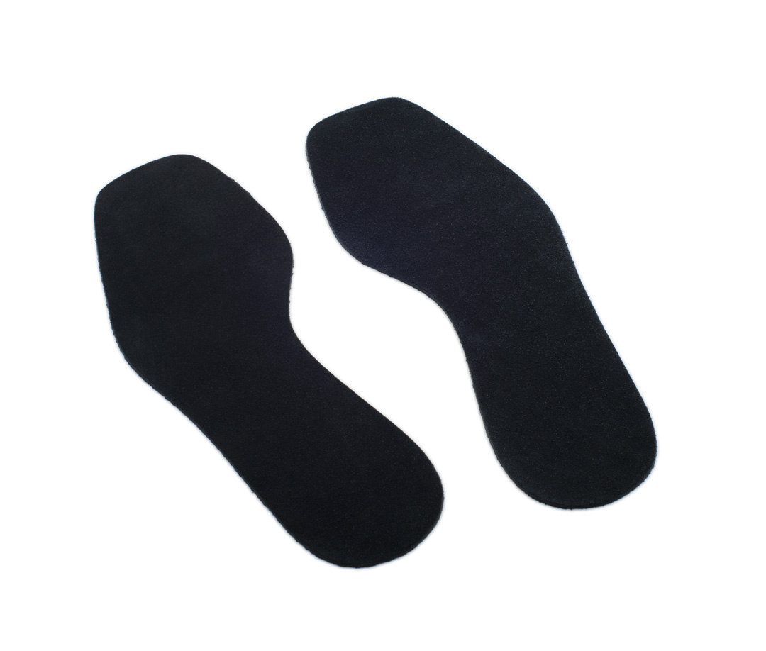 Suede sole black Schwarze Veloursohle