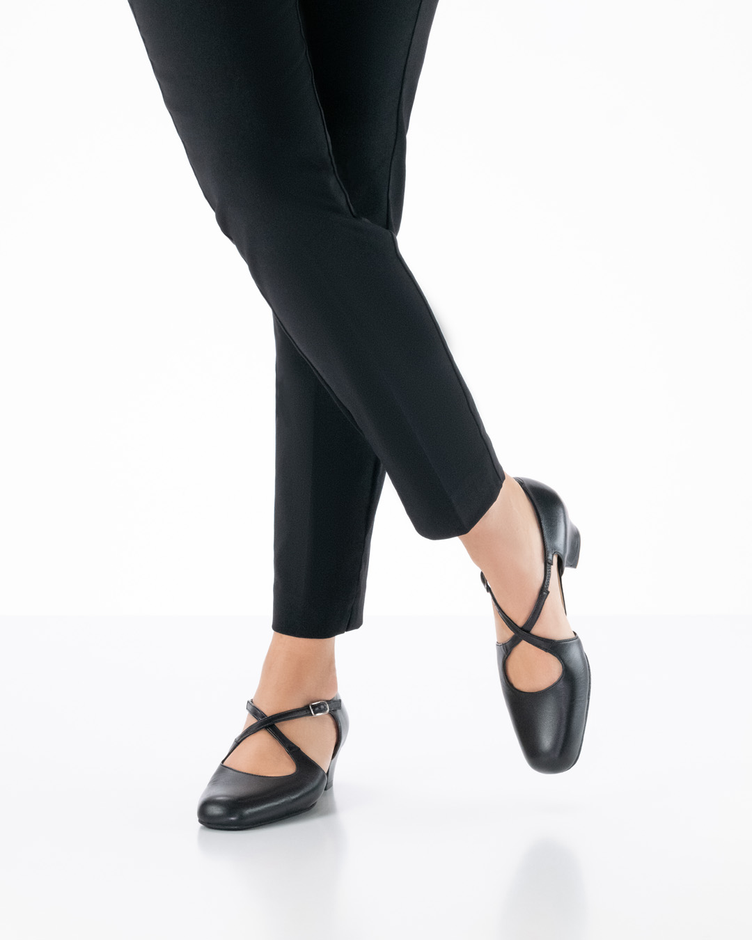 Ines Women's dance shoe by Werner Kern combined with blue jeans