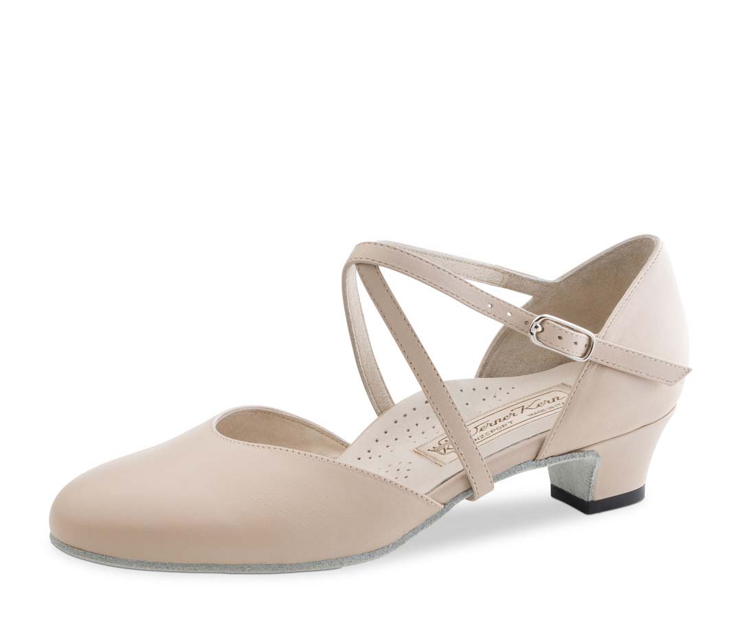 Felice Werner Kern flat ladies' dance shoe in beige