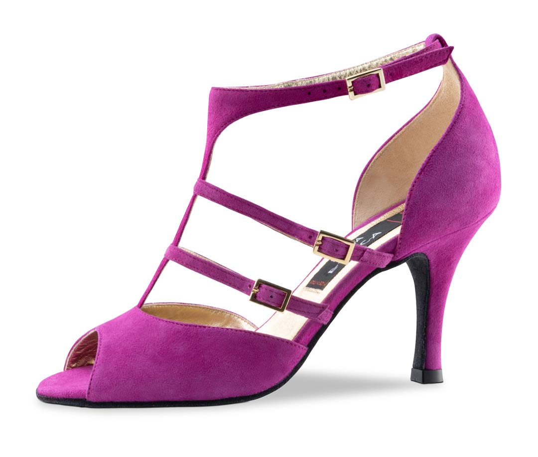 Filia Ladies open dance shoe from Nueva Epoca in fuchsia