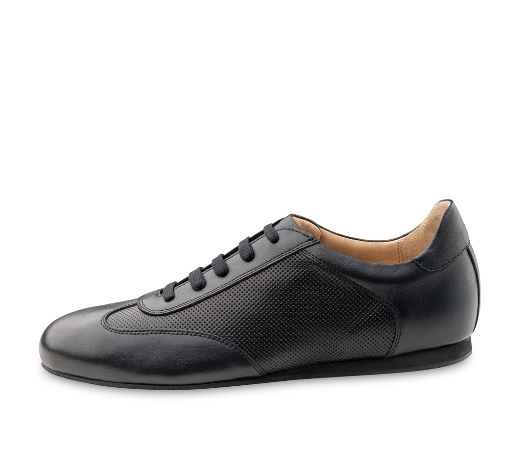 Positano Werner Kern, stylish sneaker with hand-perforated Nappa leather, perfect fit to the foot, glove-soft calfskin lining, exceptional heel cushioning with micro heel, comfortable heel height of 1.5 cm