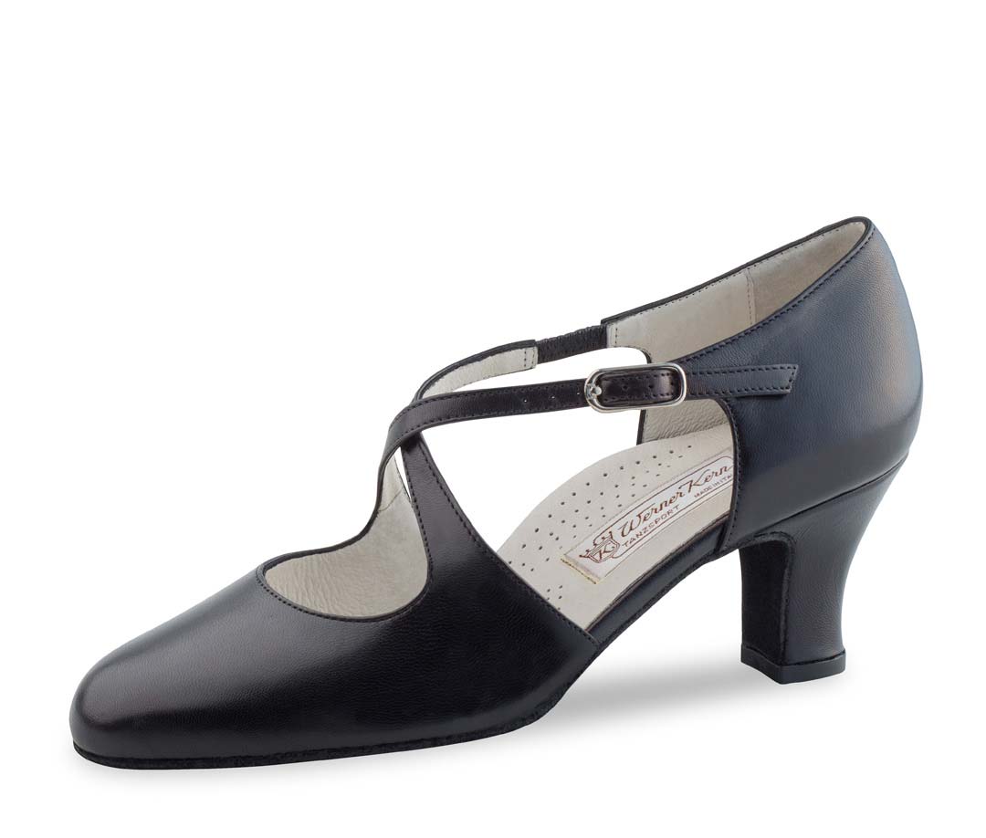 Gilian closed ladies dance shoe by Werner Kern in nappa black