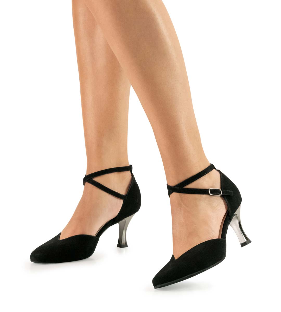 Melodie black Werner Kern ladies dance shoe with metal heel