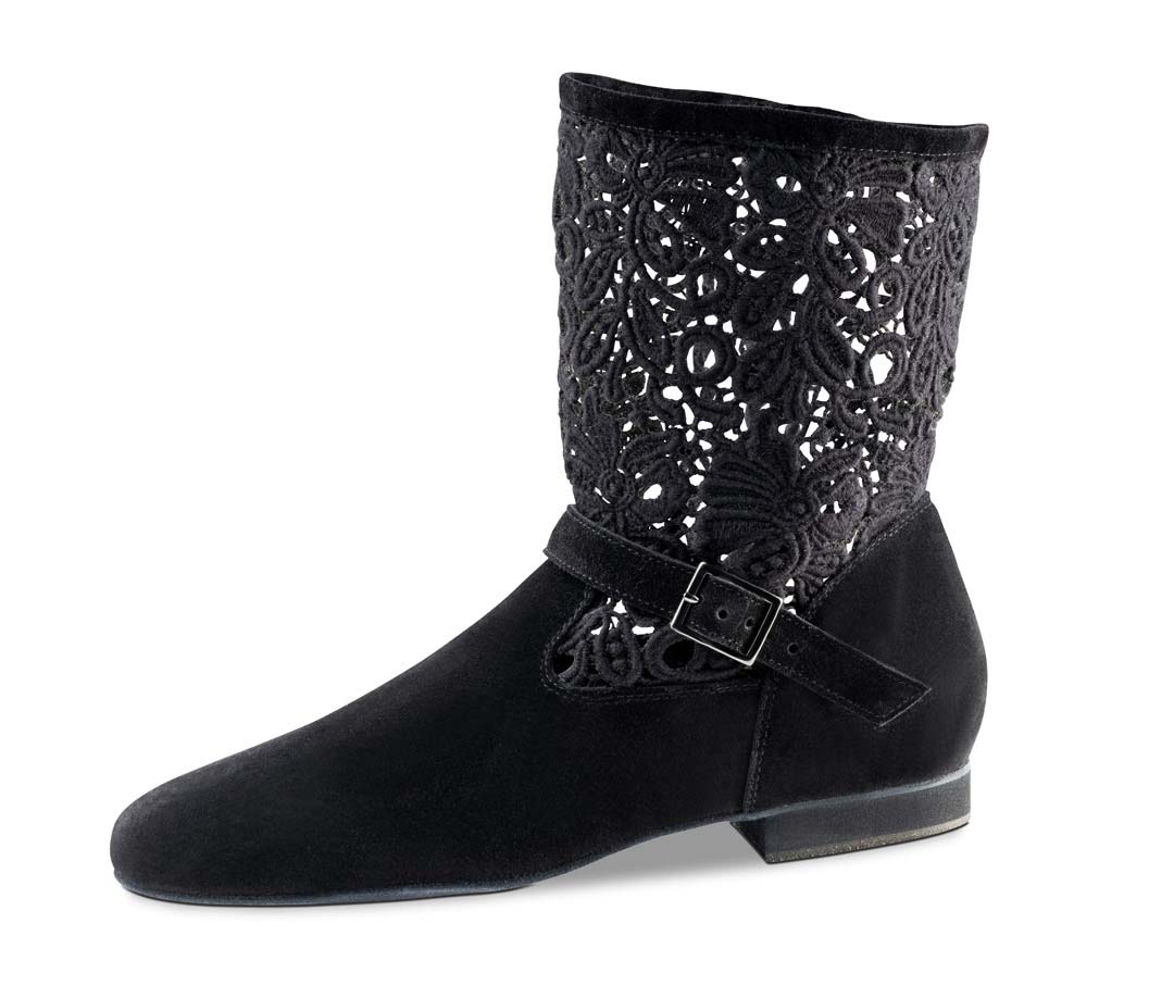 Cocco Werner Kern dance boots for line dance in black with transparent upper part
