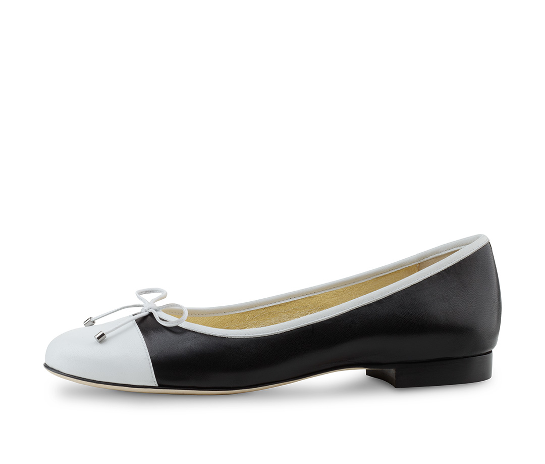 Ballerina Mimi - Werner Kern Ballernias Classic in black and white - Ballerina Mimi made in Italy from nappa leather