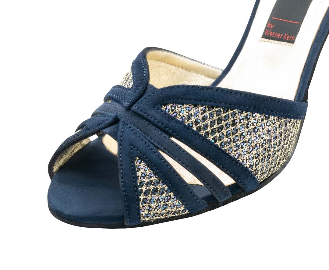 Donna Detailed view of the front n area of Nueva Epoca women's dance shoe