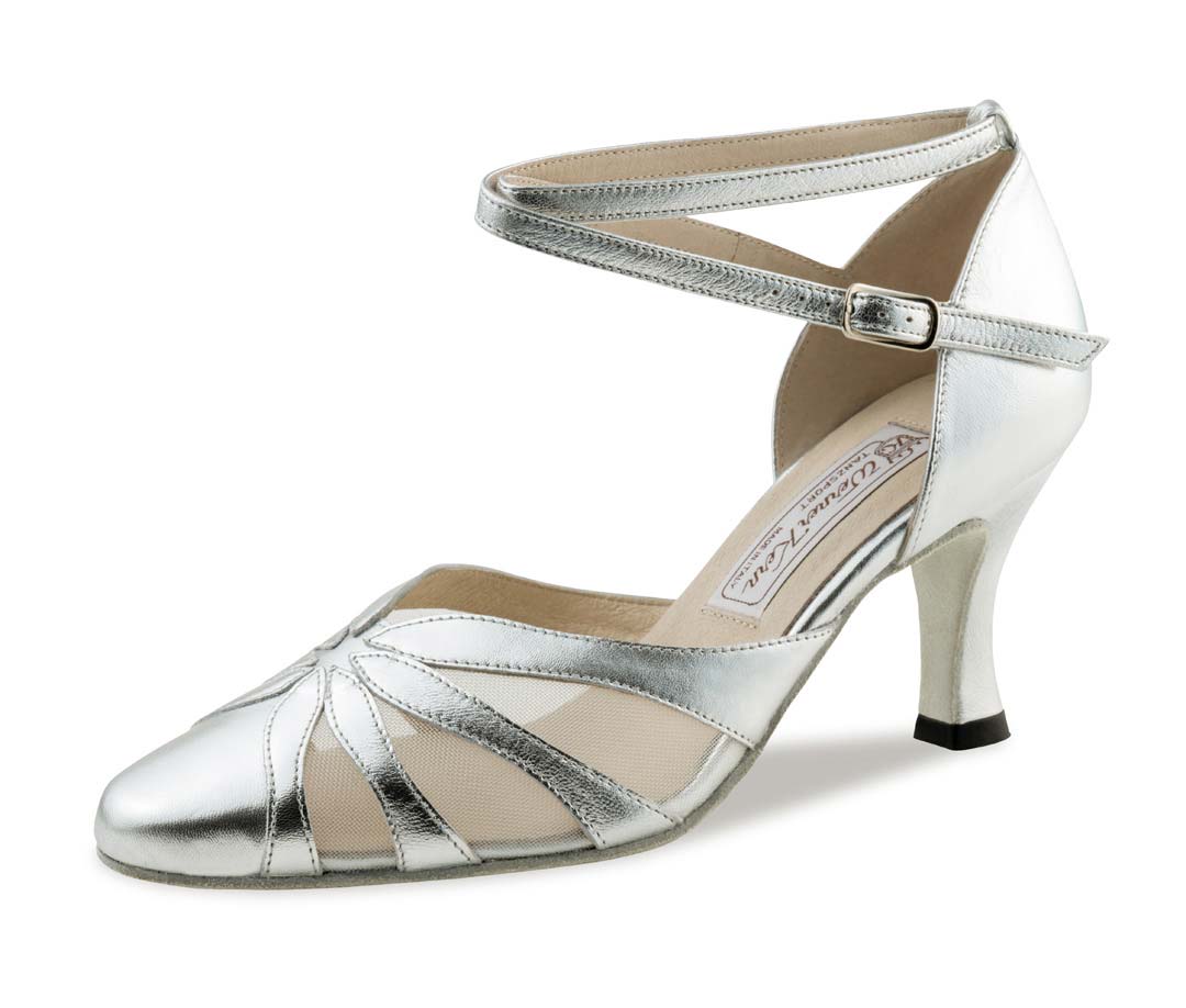 Linda with mesh underlay closed Werner Kern ladies dance shoe