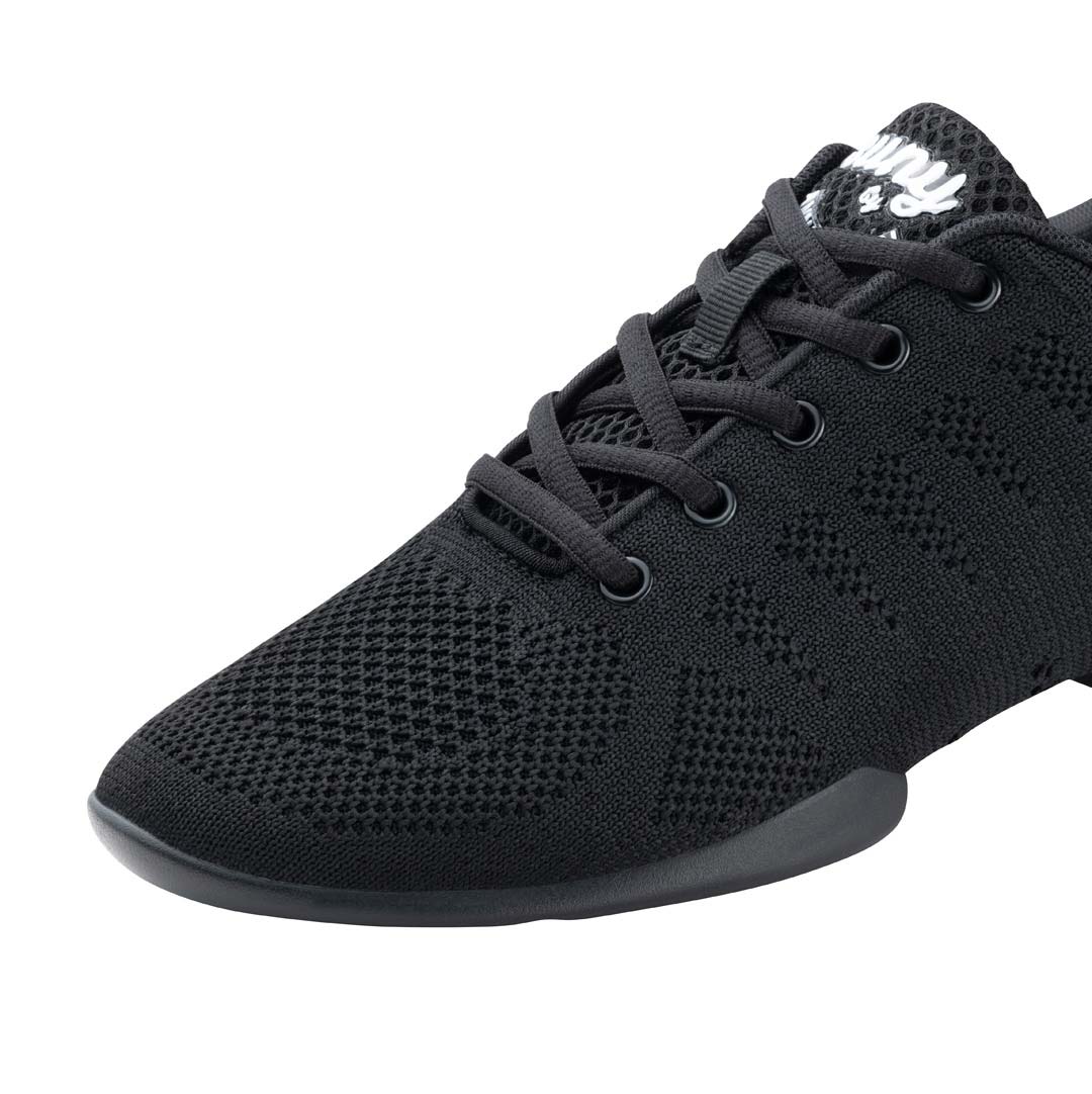 4020 View in detail of the Men's Dance Sneaker in black from Suny