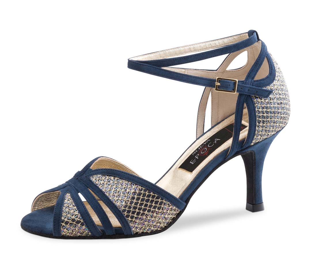 Donna Open Nueva Epoca ladies dance shoe in blue