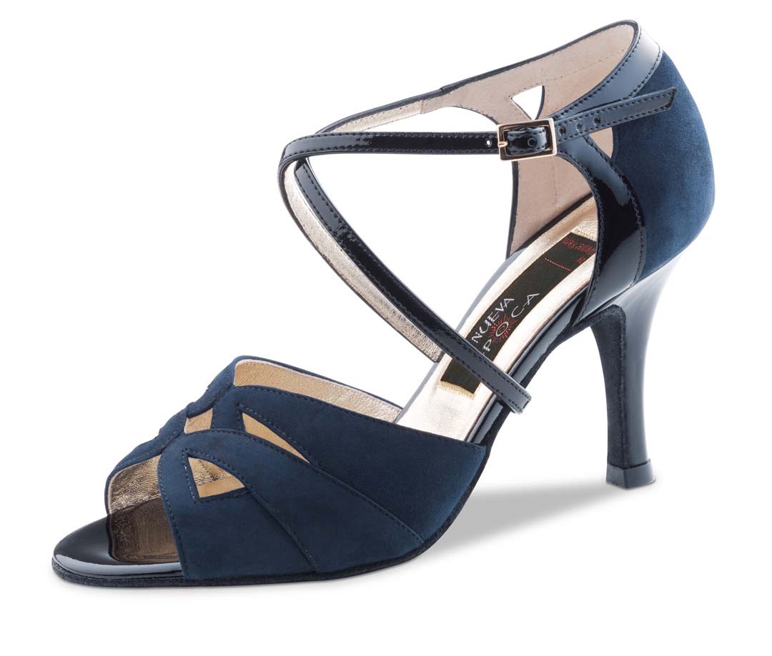 Rosita Open Nueva Epoca ladies' dance shoe in blue suede