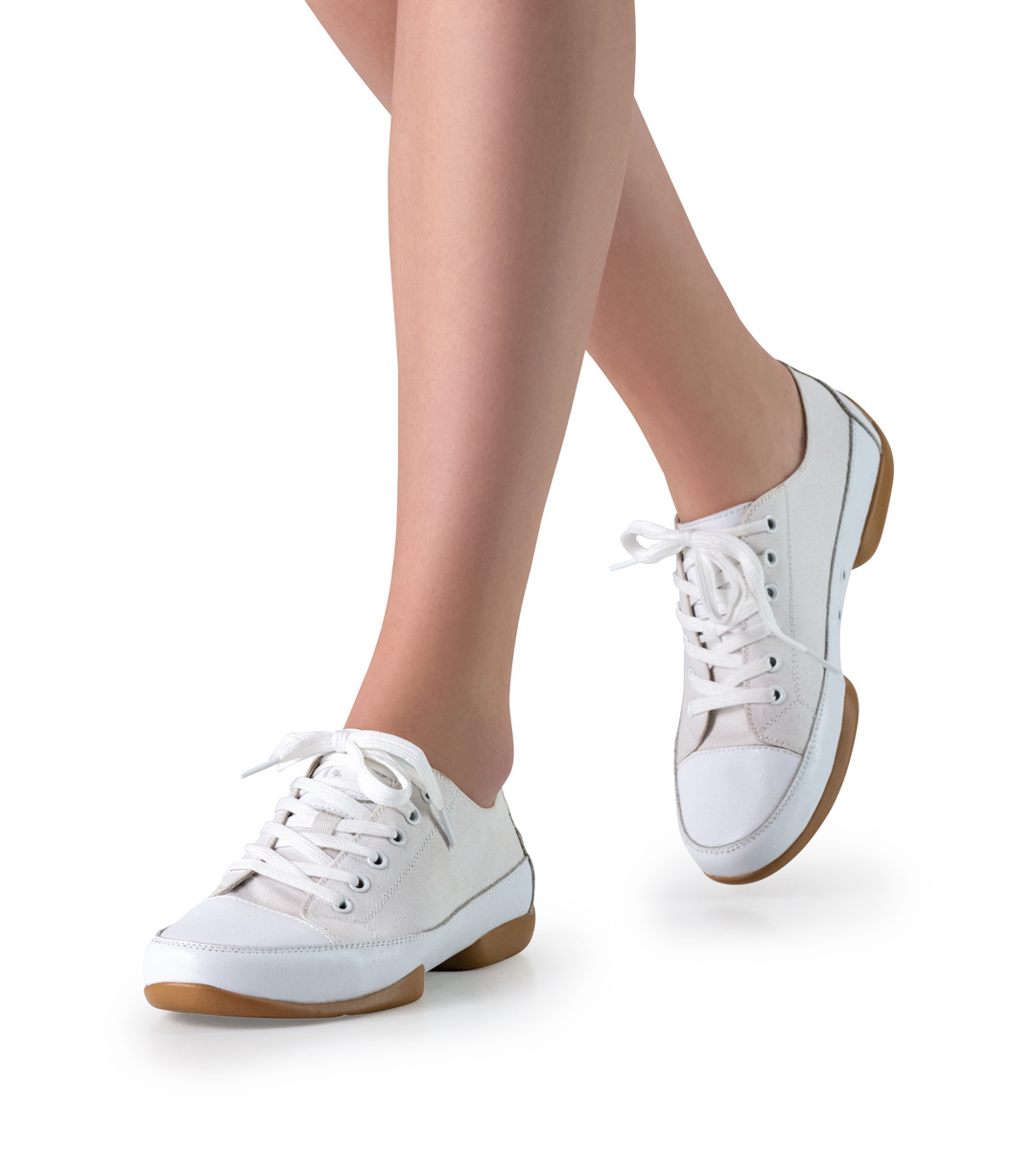 Suny dance sneakers for women in leather and canvas